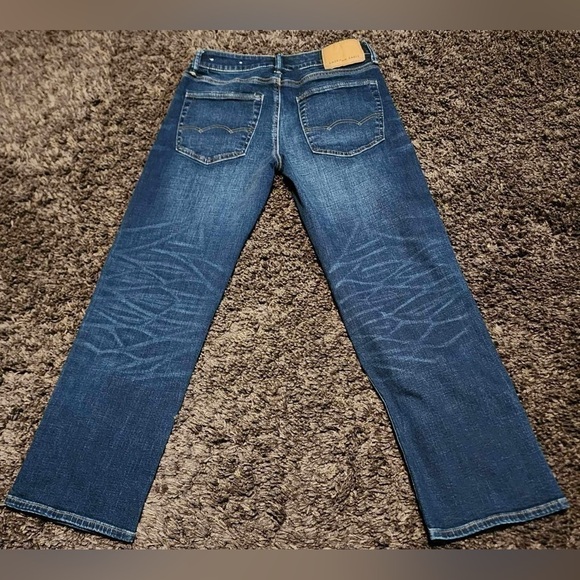 American Eagle Airflex Oiginal Bootcut Darkwash Stretch Zipper Fly 28x27 EUC - Picture 7 of 7